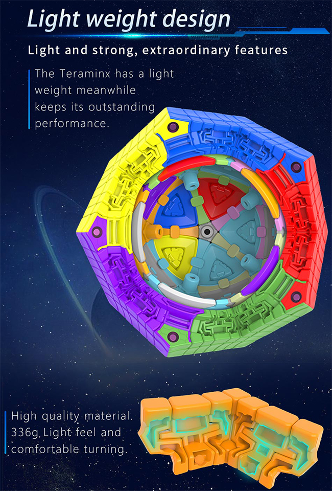 DianSheng Galaxy Teraminx M Magnetic Speed Cube